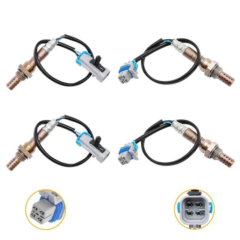 HQPASFY O2 Oxygen Sensor Upstream Downstream 4Pcs Compatible with Silverado Tahoe Suburban & More Replaces# 234-4668, 234-4256 - Image 1
